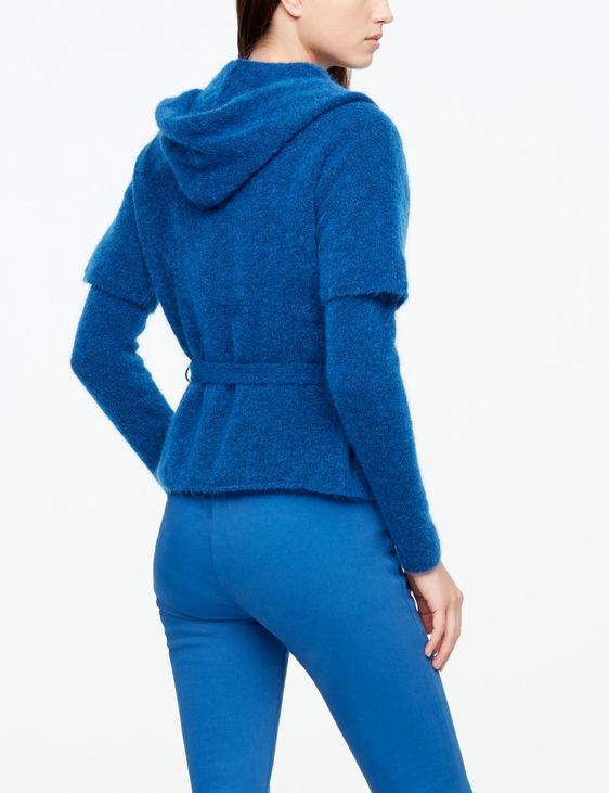 Sarah Pacini MOHAIR-MERINO-CARDIGAN - GÜRTEL