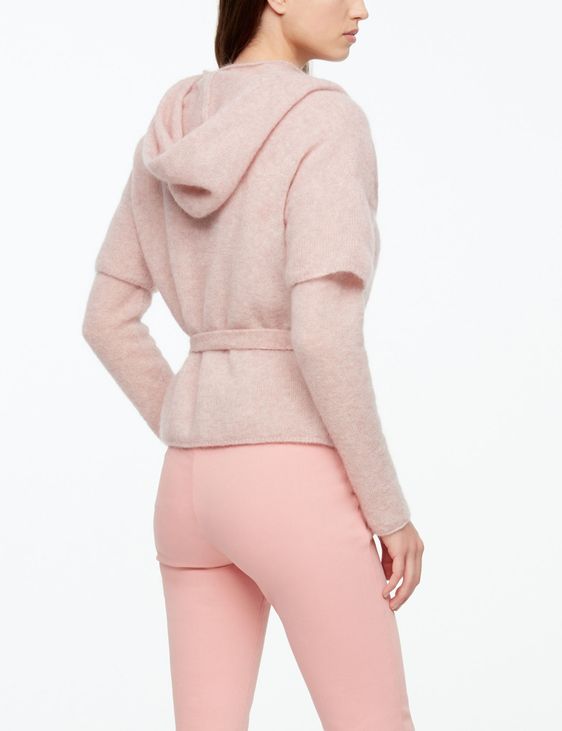 Sarah Pacini MOHAIR-MERINO-CARDIGAN - GÜRTEL