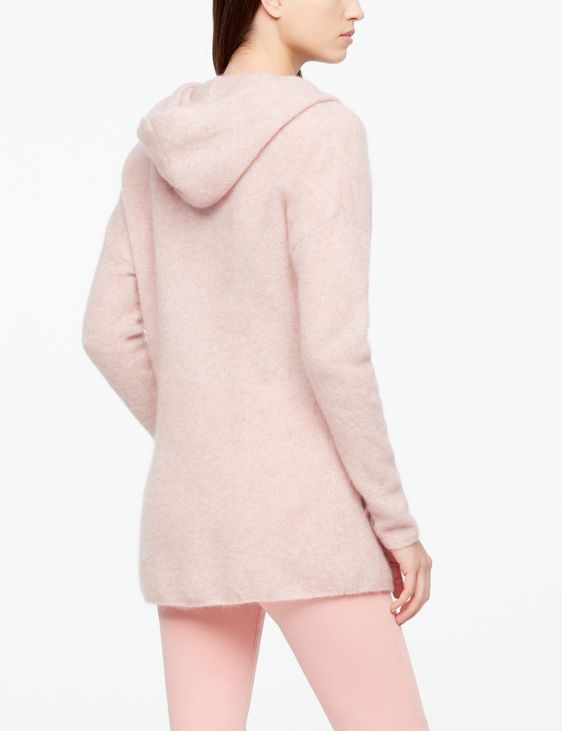 Sarah Pacini MOHAIR-MERINO-CARDIGAN - KAPUZE