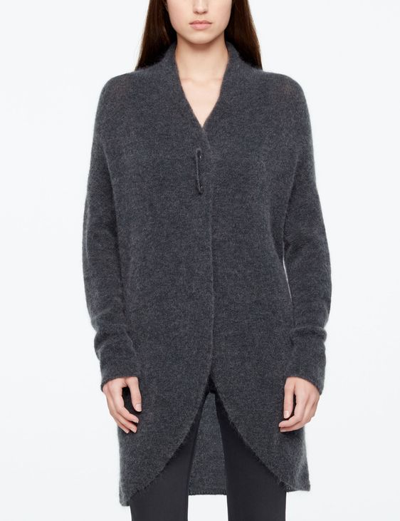 Sarah Pacini MOHAIR-MERINO-CARDIGAN - LANG