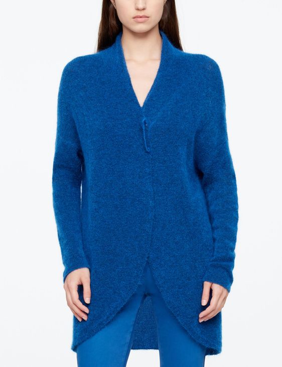 Sarah Pacini MOHAIR-MERINO-CARDIGAN - LANG