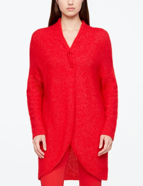 Sarah Pacini MOHAIR MERINO CARDIGAN - LANG