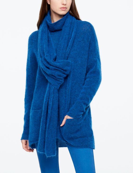 Sarah Pacini MOHAIR-MERINO SCARF - COLLAR