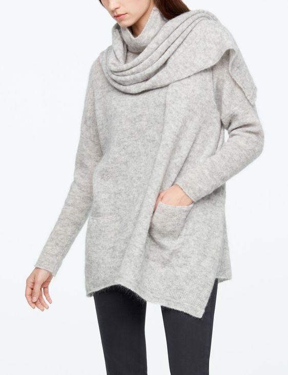 Sarah Pacini ÉCHARPE - MOHAIR-MÉRINO - POCHE