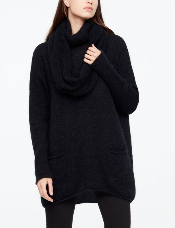 Sarah Pacini MOHAIR-MERINO-KRAGEN