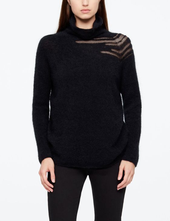 Sarah Pacini PULL MANCHES LONGUES - DÉTAIL MESH