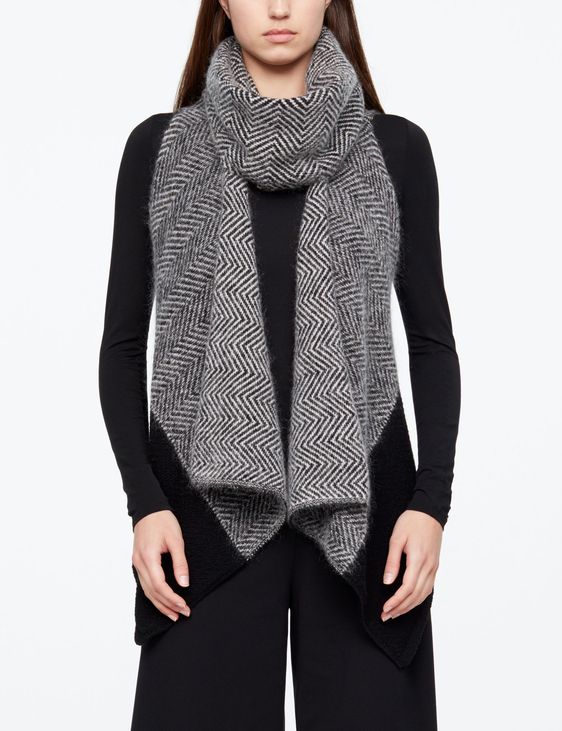Sarah Pacini CARDIGAN SANS MANCHES - CHEVRONS