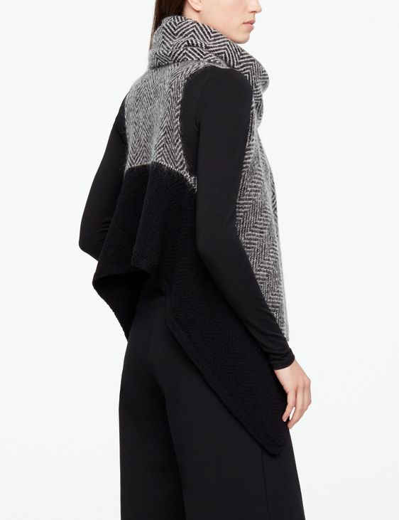 Sarah Pacini CARDIGAN SANS MANCHES - CHEVRONS