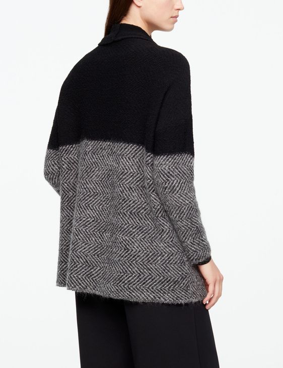 Sarah Pacini LANGE CARDIGAN - VISGRAAT