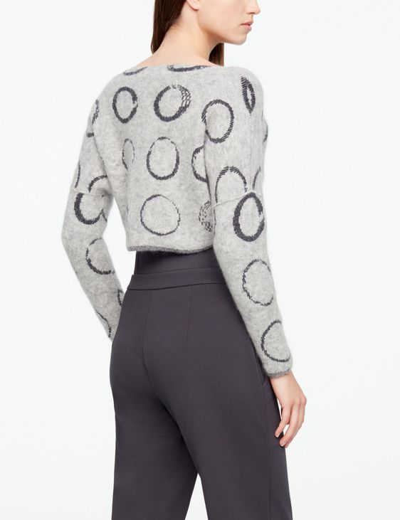 Sarah Pacini KURZER PULLOVER - KREIS-MOTIV