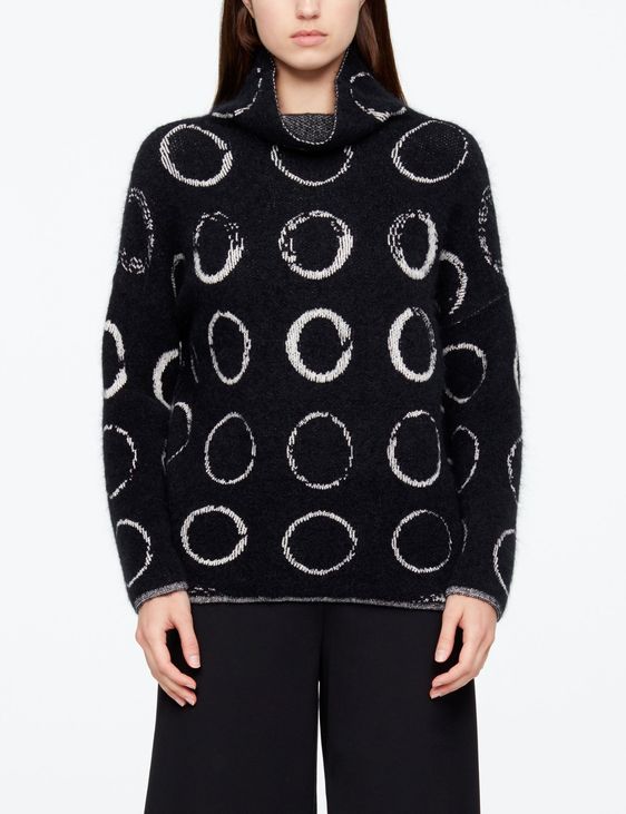 Sarah Pacini LANGER PULLOVER - KREISMOTIV