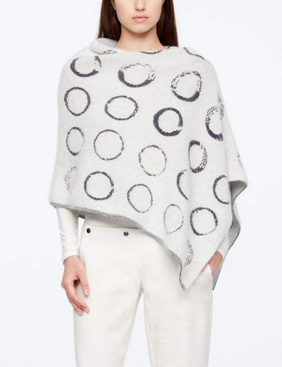 Sarah Pacini PONCHO - CIRKELMOTIEF