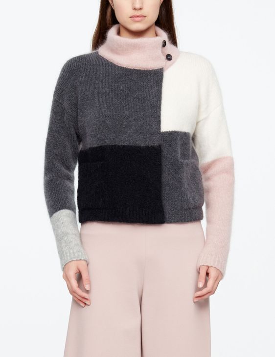 Sarah Pacini KURZER CARDIGAN - FARB-BLOCK