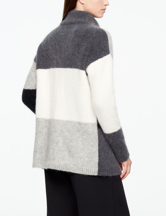 Sarah Pacini LANGER CARDIGAN - FARB-BLOCK