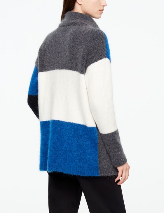 Sarah Pacini LANGER CARDIGAN - FARB-BLOCK