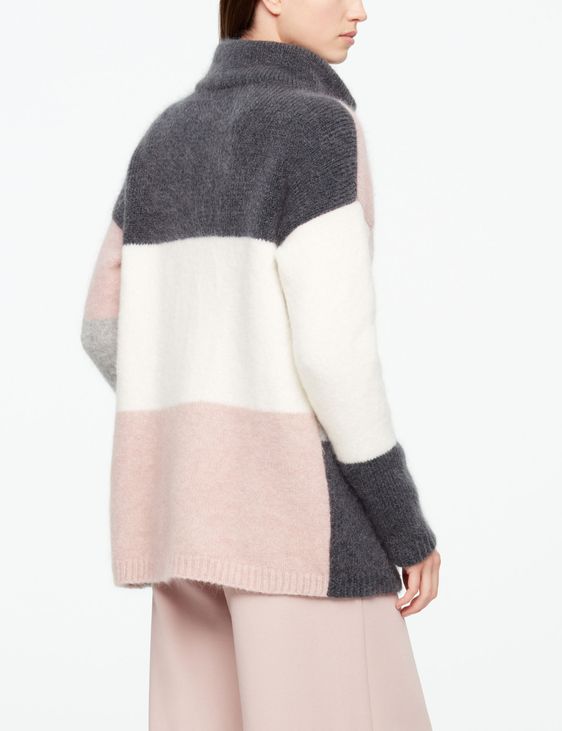 Sarah Pacini LANGER CARDIGAN - FARB-BLOCK