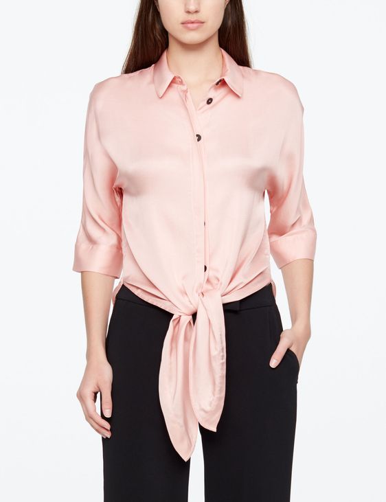 Sarah Pacini SHIRT - SATIN EFFEKT