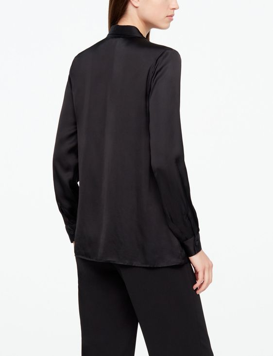 Sarah Pacini LONG SHIRT - SATIN EFFEKT