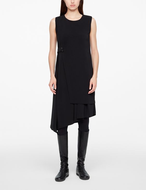 Sarah Pacini PANEL KLEID - KREPP