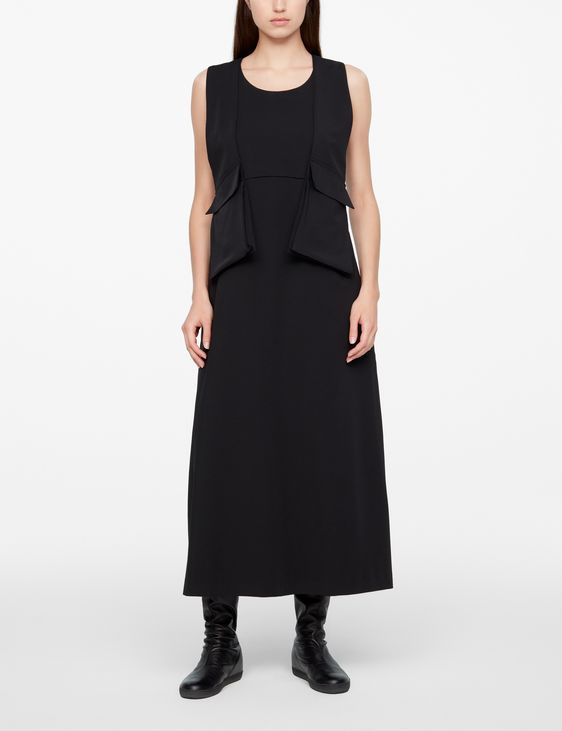 Sarah Pacini ROBE EN GABARDINE - POCHES DÉTACHABLES