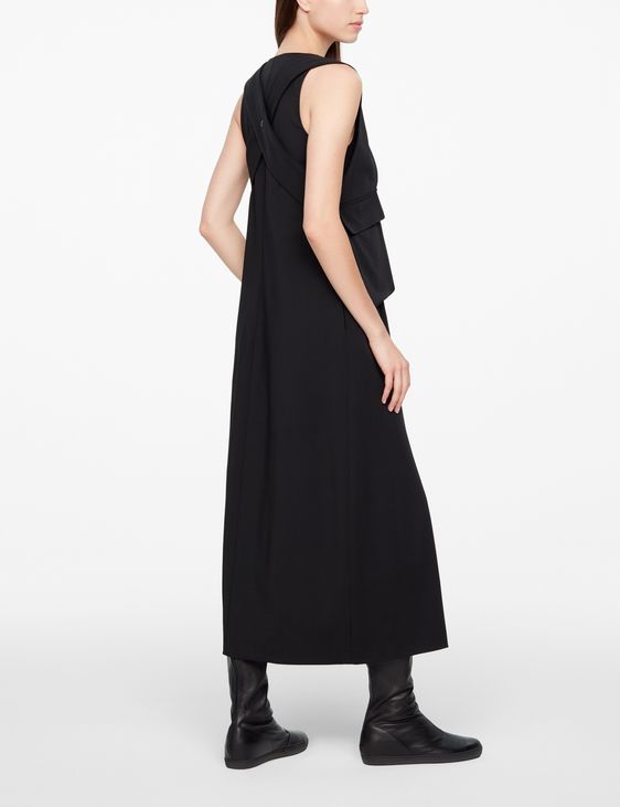 Sarah Pacini ROBE EN GABARDINE - POCHES DÉTACHABLES