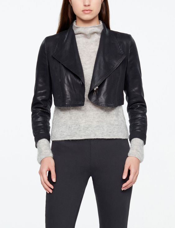 Sarah Pacini KURZE JACKE - LEDERSCHIMMER