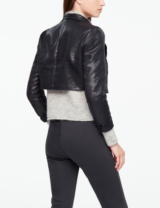 Sarah Pacini KURZE JACKE - LEDERSCHIMMER