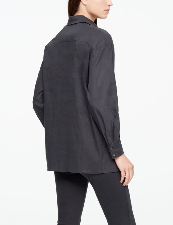 Sarah Pacini LONG SHIRT - STRETCH LINEN