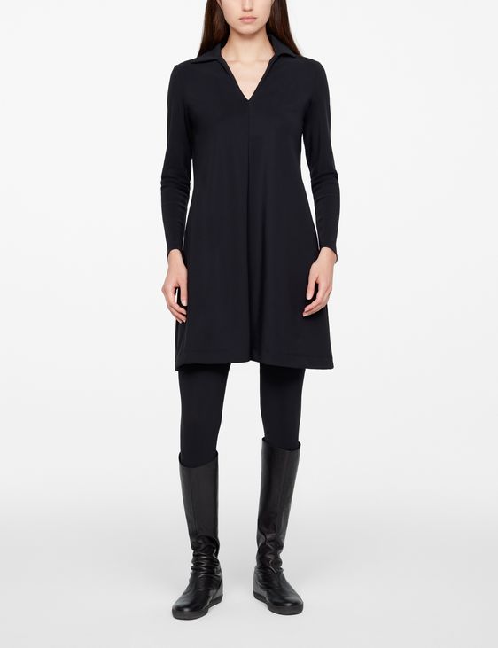 Sarah Pacini ROBE-COL V - MATIÈRE TECHNO