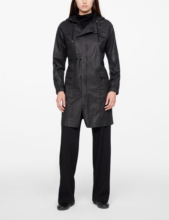 Sarah Pacini LANGER PARKA - BESCHICHTET