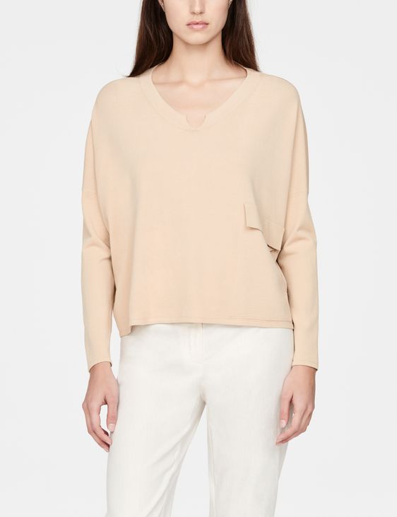Sarah Pacini Leichter Pullover - V-Ausschnitt