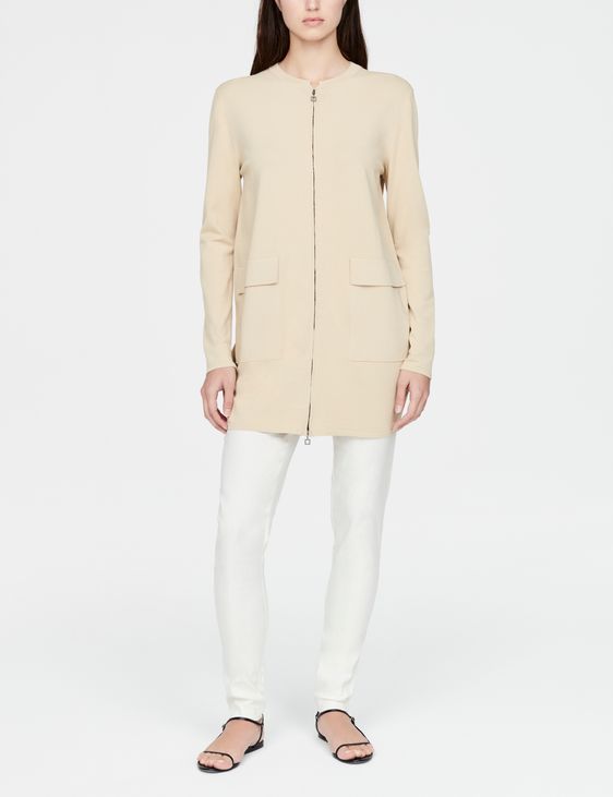 Sarah Pacini Long cardigan - front zipper