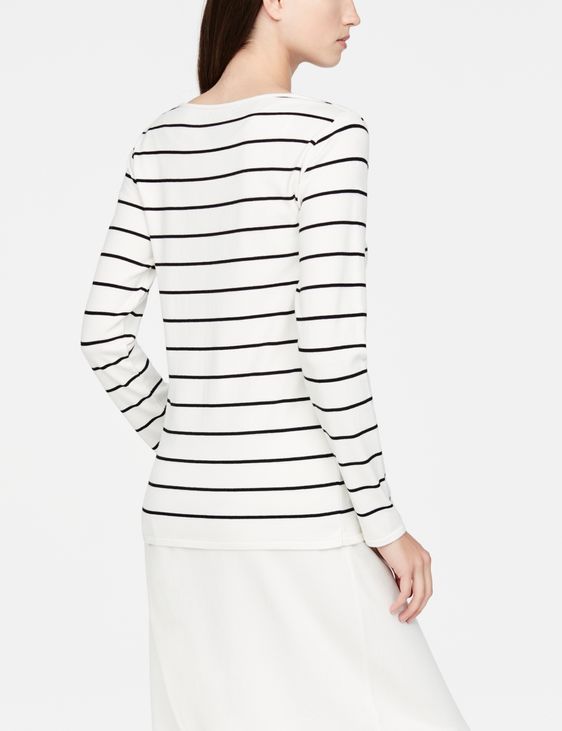 Sarah Pacini Langer Pullover - Streifen