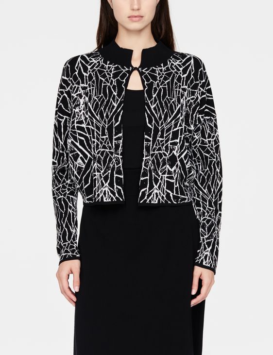 Sarah Pacini Kurze Strickjacke - Wuestenerde