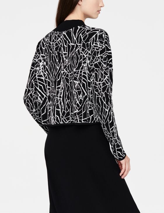 Sarah Pacini Kurze Strickjacke - Wuestenerde