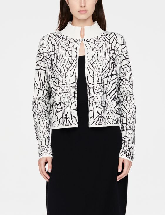 Sarah Pacini Cropped cardigan - desert soil