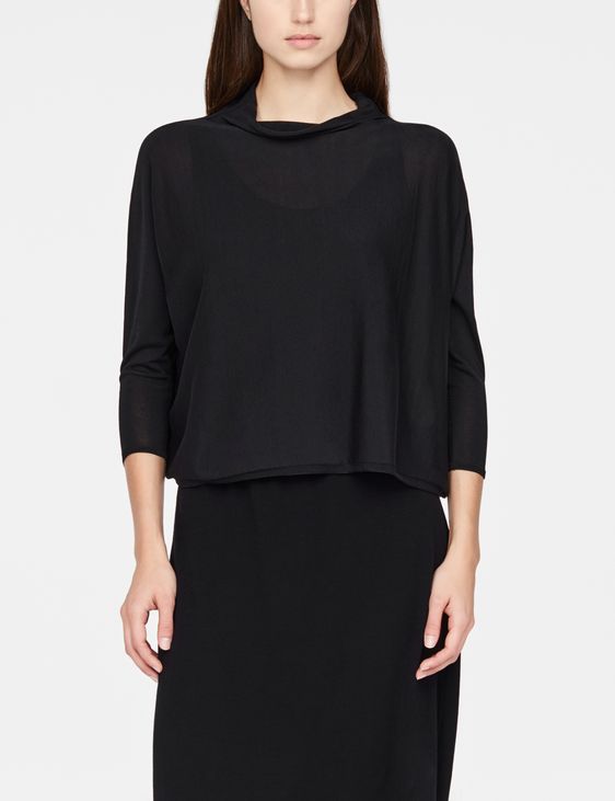 Sarah Pacini Mako cotton sweater - ¾ sleeves