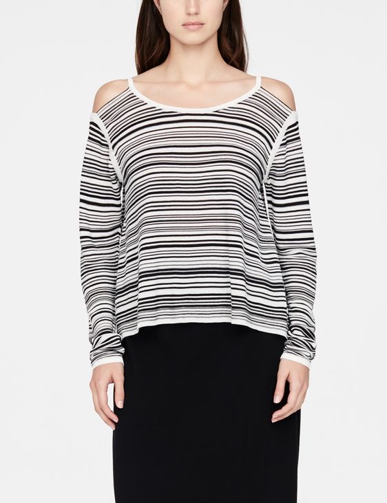 Sarah Pacini Pull coton mako - découpes