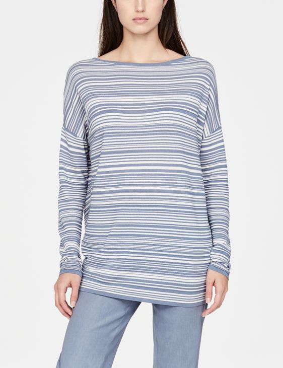 Sarah Pacini Leichter Pullover - Streifen