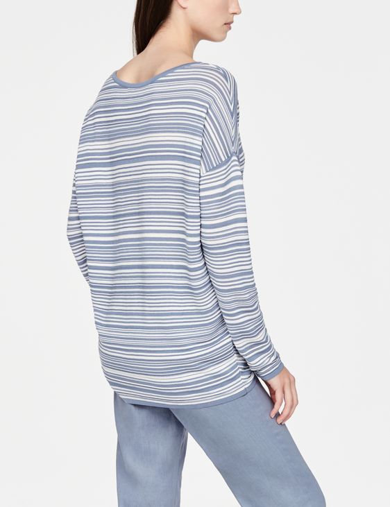 Sarah Pacini Leichter Pullover - Streifen