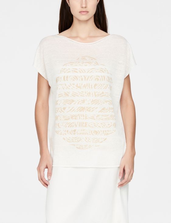 Sarah Pacini Pull en lin - mancherons
