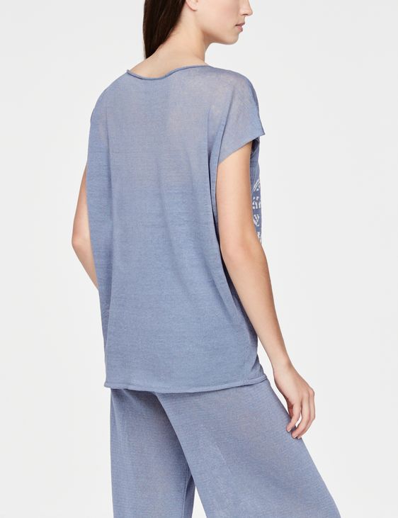 Sarah Pacini Pull en lin - mancherons