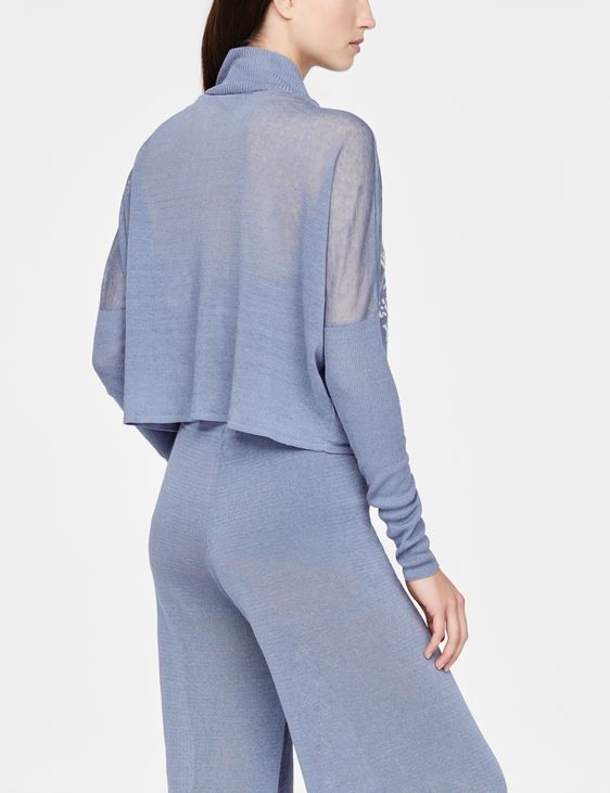 Sarah Pacini Leinen-Strickjacke - Kurz
