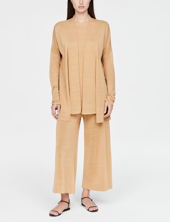 Sarah Pacini linnen cardigan - gelaagd