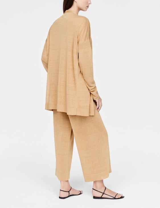 Sarah Pacini linnen cardigan - gelaagd