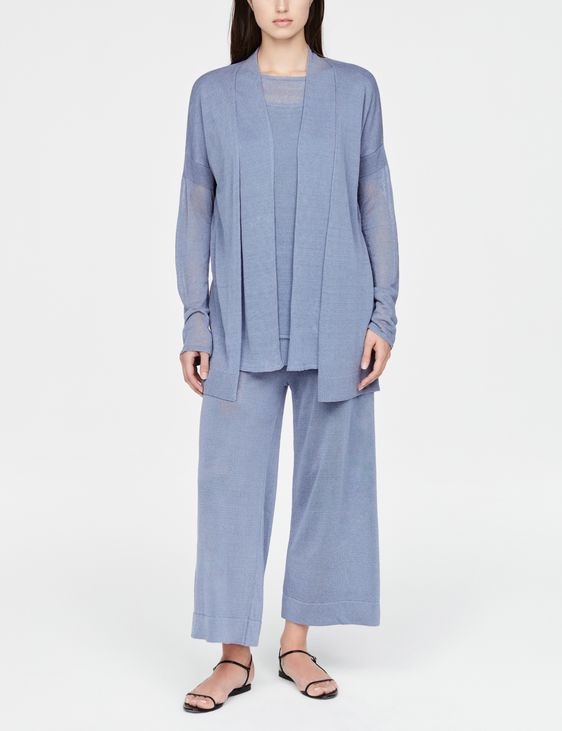 Sarah Pacini Leinen-Strickjacke - Mehrschichtig