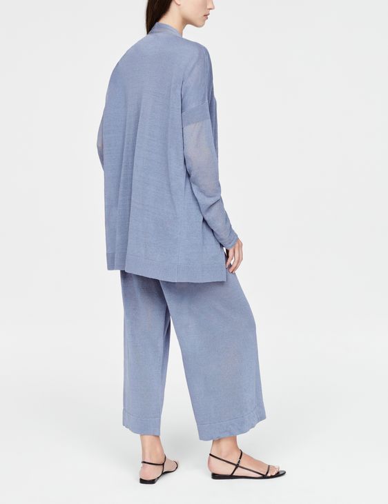 Sarah Pacini Leinen-Strickjacke - Mehrschichtig
