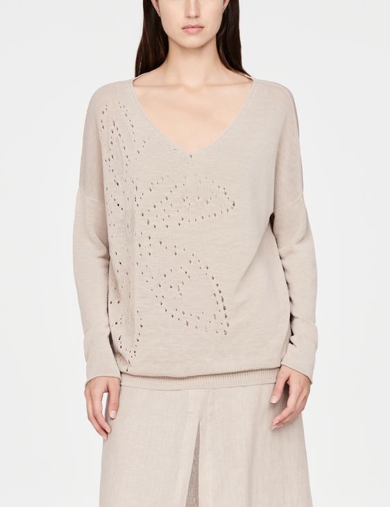 Sarah Pacini Linen sweater - V-neck
