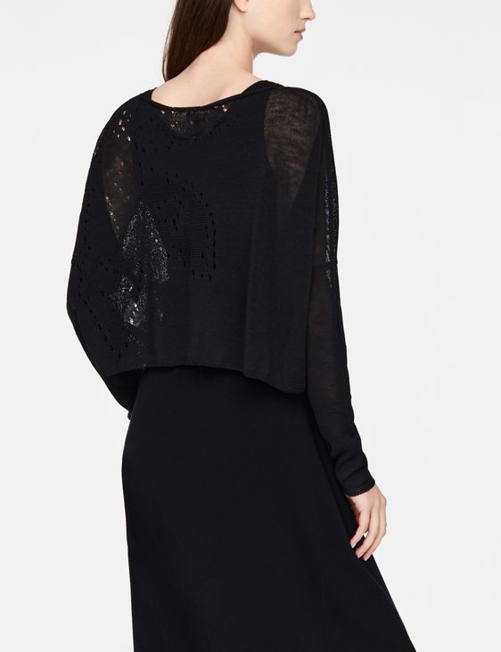 Sarah Pacini Cropped linen sweater - mandana