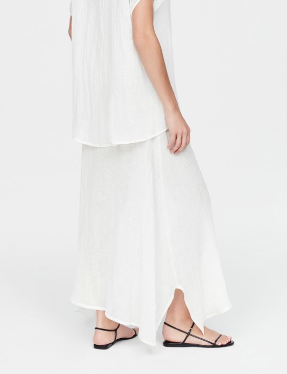 Sarah Pacini Linen skirt - rustic weave